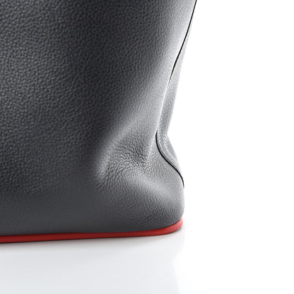 Christian Louboutin Calfskin Spikes East West Cabata Tote Black 10 of 15