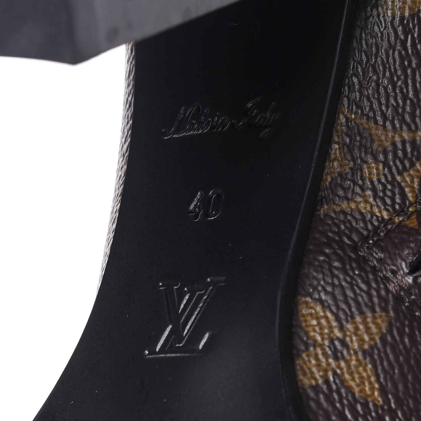 Patent Calfskin Monogram Star Trail Ankle Boots 40 Black