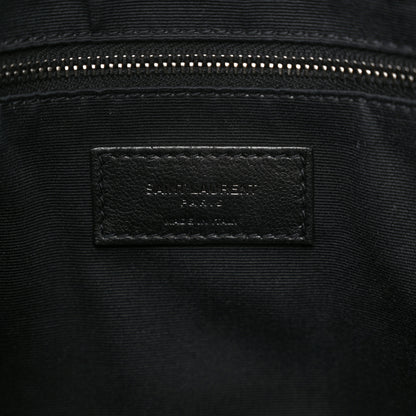 Saint Laurent Crinkled Calfskin Matelasse Monogram Medium Niki Shopper Tote Black 6 of 12