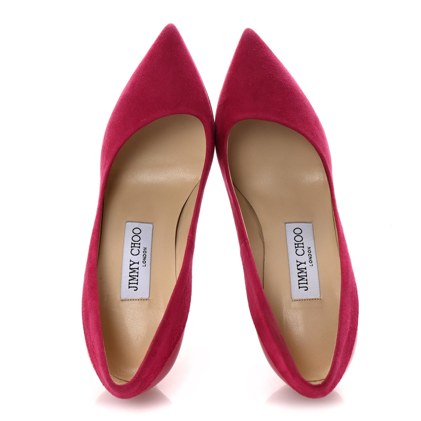 Suede Patent Calfskin Rudy Pumps 35.5 Raspberry
