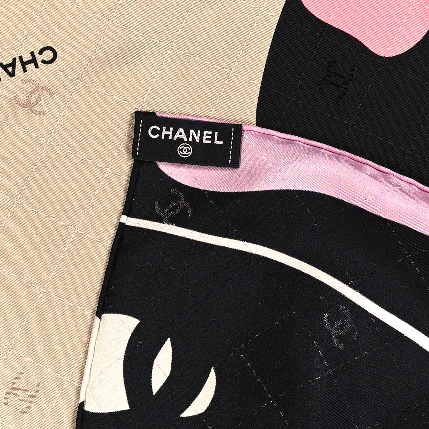 Chanel Silk CC Butterfly Square Scarf Multicolor 3 of 3