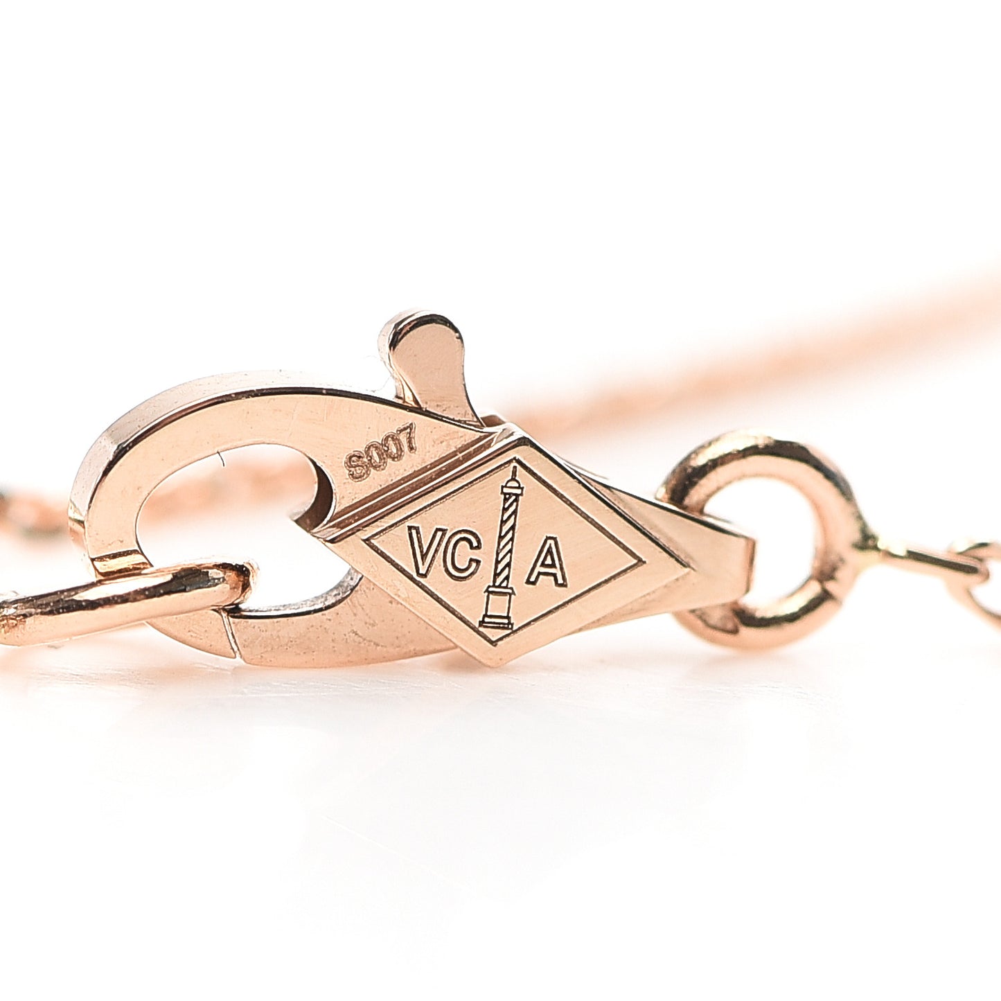 18K Rose Gold Carnelian Sweet Alhambra Bracelet