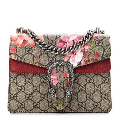 Gucci GG Supreme Monogram Blooms Mini Dionysus Shoulder Bag Beige Multicolor Dry Rose 1 of 14