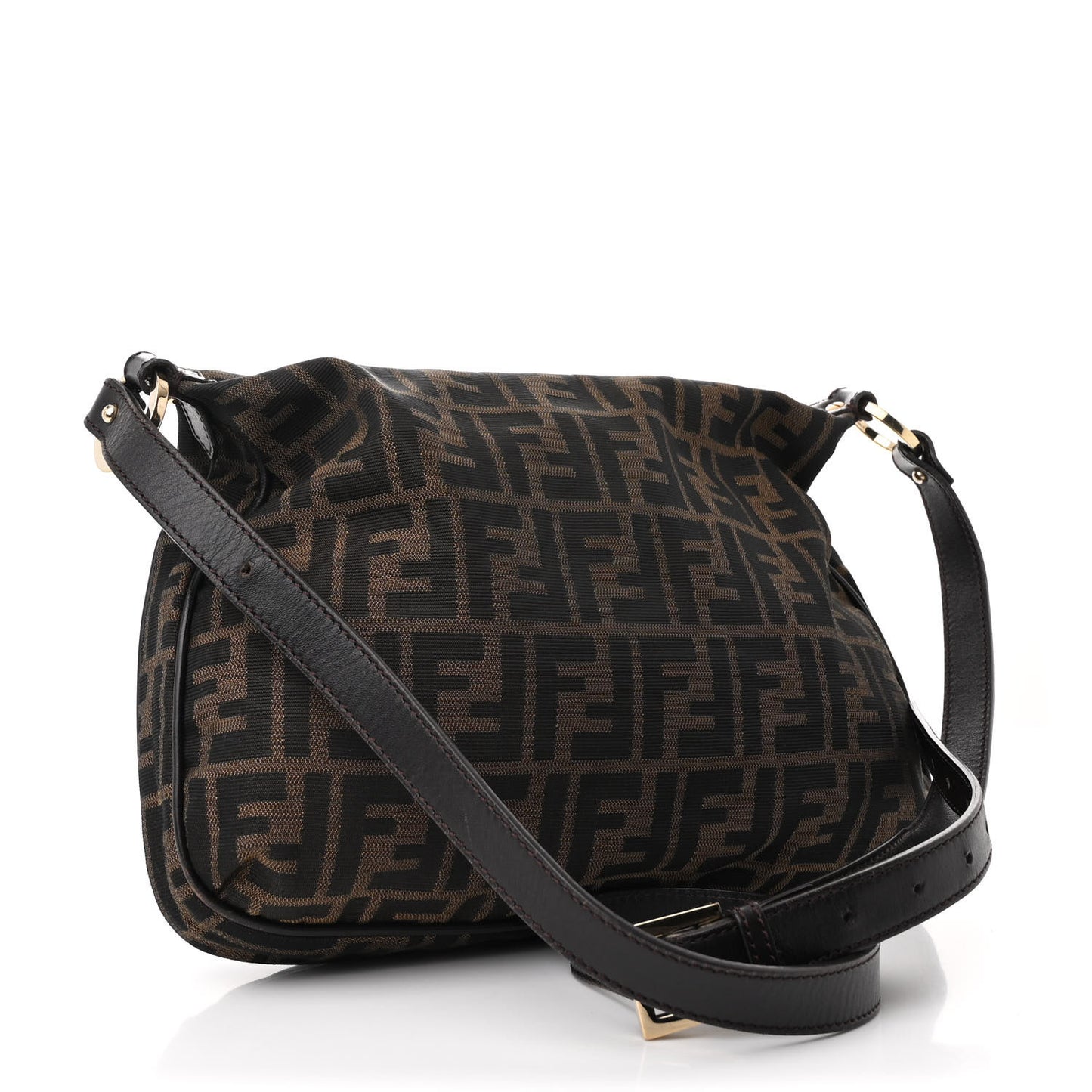 Zucca Cuoio Lucido Chef Crossbody Bag Tobacco Moro