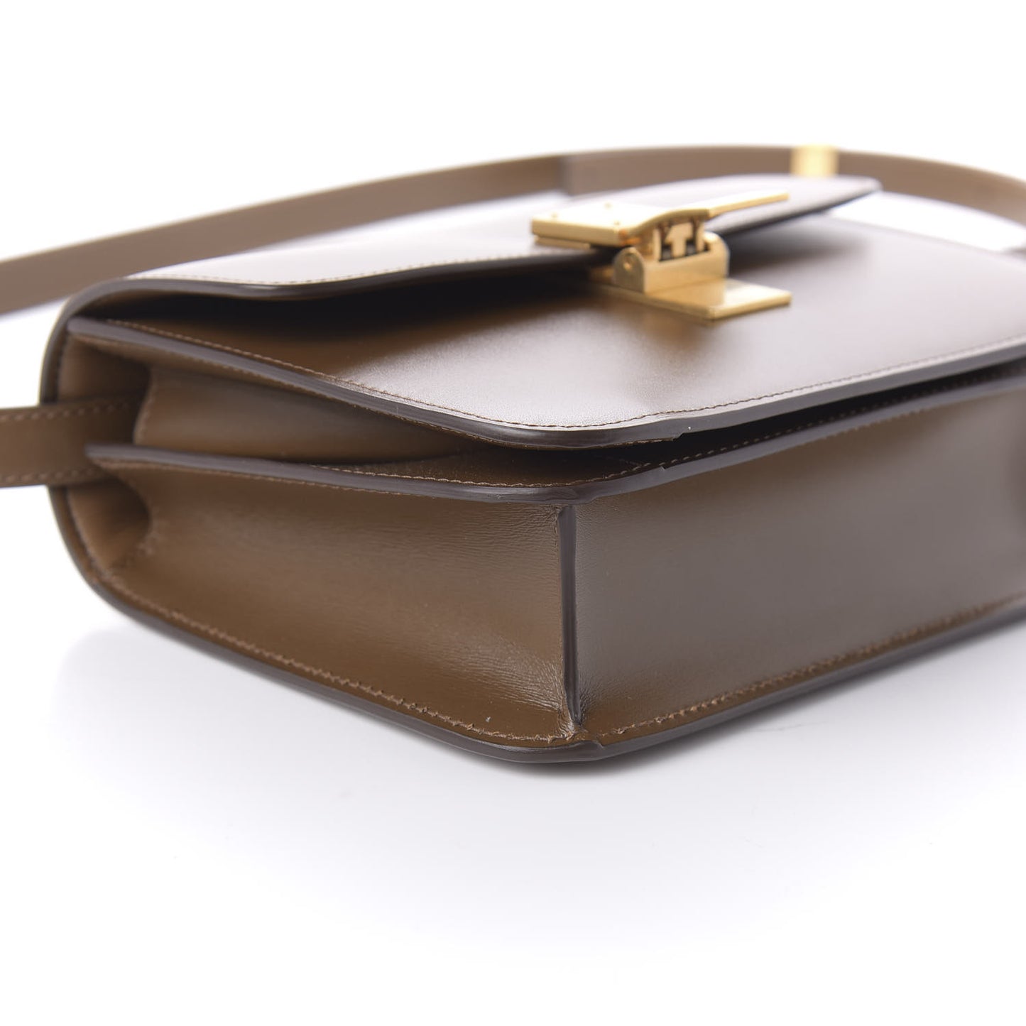 Box Calfskin Small Classic Box Flap Bag Camel