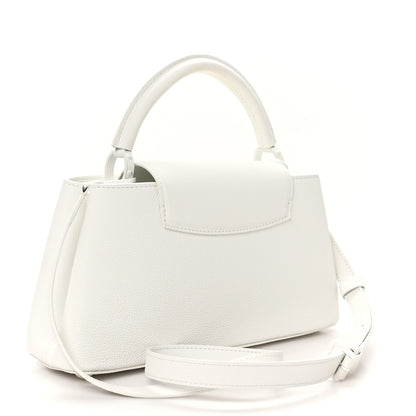 Louis Vuitton Taurillon Capucines East West MM Optic White 3 of 10