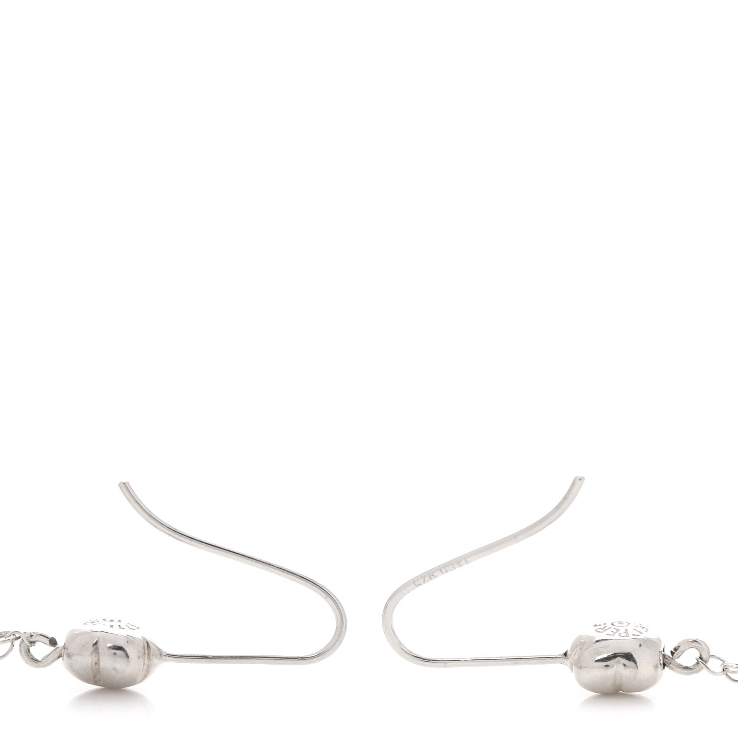 Tiffany Sterling Silver Small Elsa Peretti Mesh Earrings 3 of 5