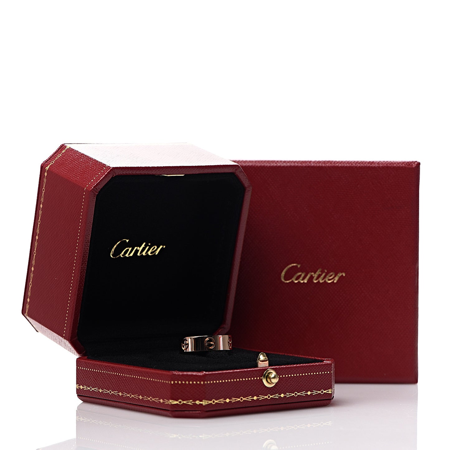 18K Pink Gold 5.5mm LOVE Ring 53 6.25