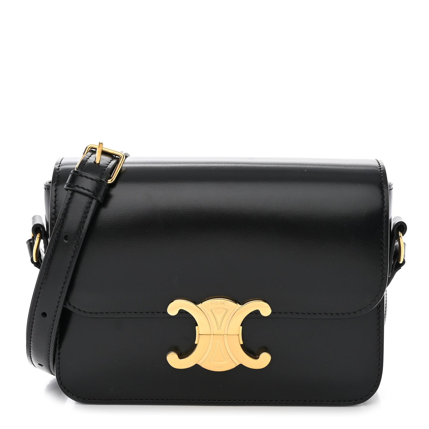 Shiny Calfskin Teen Triomphe Black