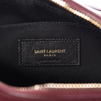 Saint Laurent Calfskin Matelasse Monogram Lou Camera Bag Dark Legion Red 6 of 10