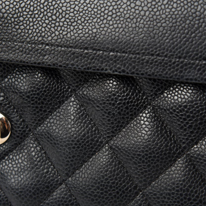 Chanel Caviar Quilted Jumbo Double Flap Black 13 of 19