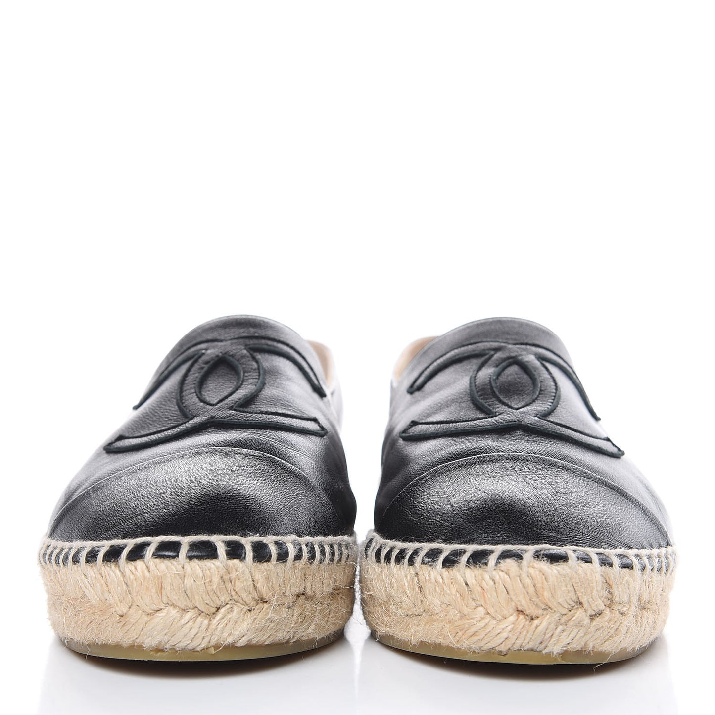 Lambskin CC Espadrilles 38 Black