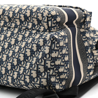 Christian Dior Oblique Diortravel Backpack Blue 9 of 9