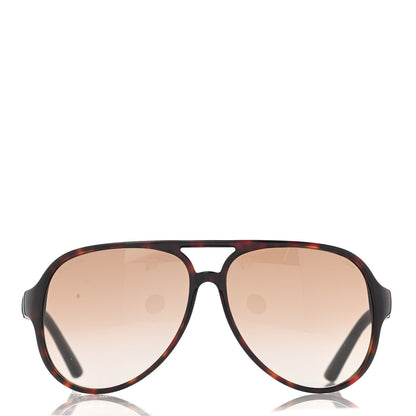 Gucci Acetate Polarized Web Aviator Sunglasses GG 1065/ S Tortoise 2 of 11