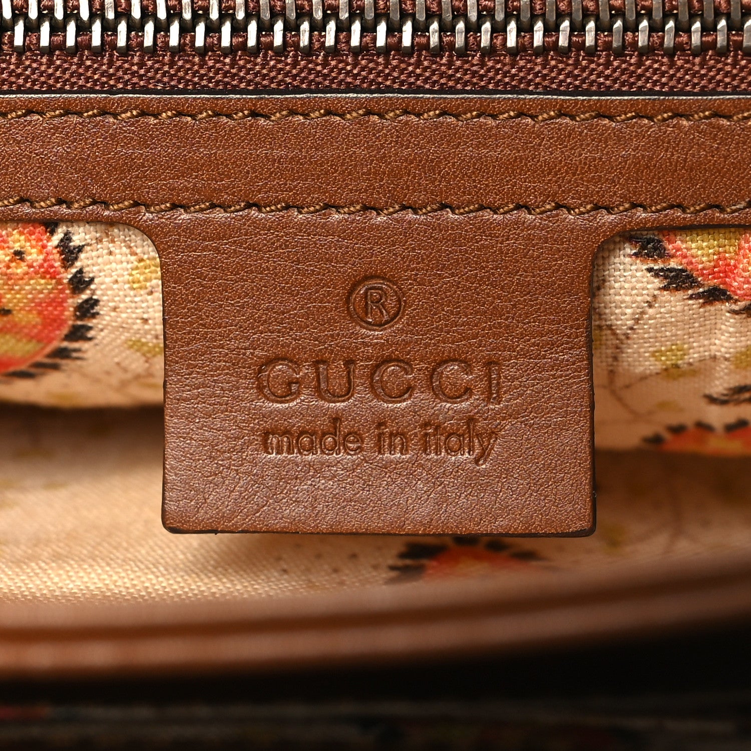 Gucci Calfskin Feline GG Marmont Flap Shoulder Bag Cuir 7 of 12