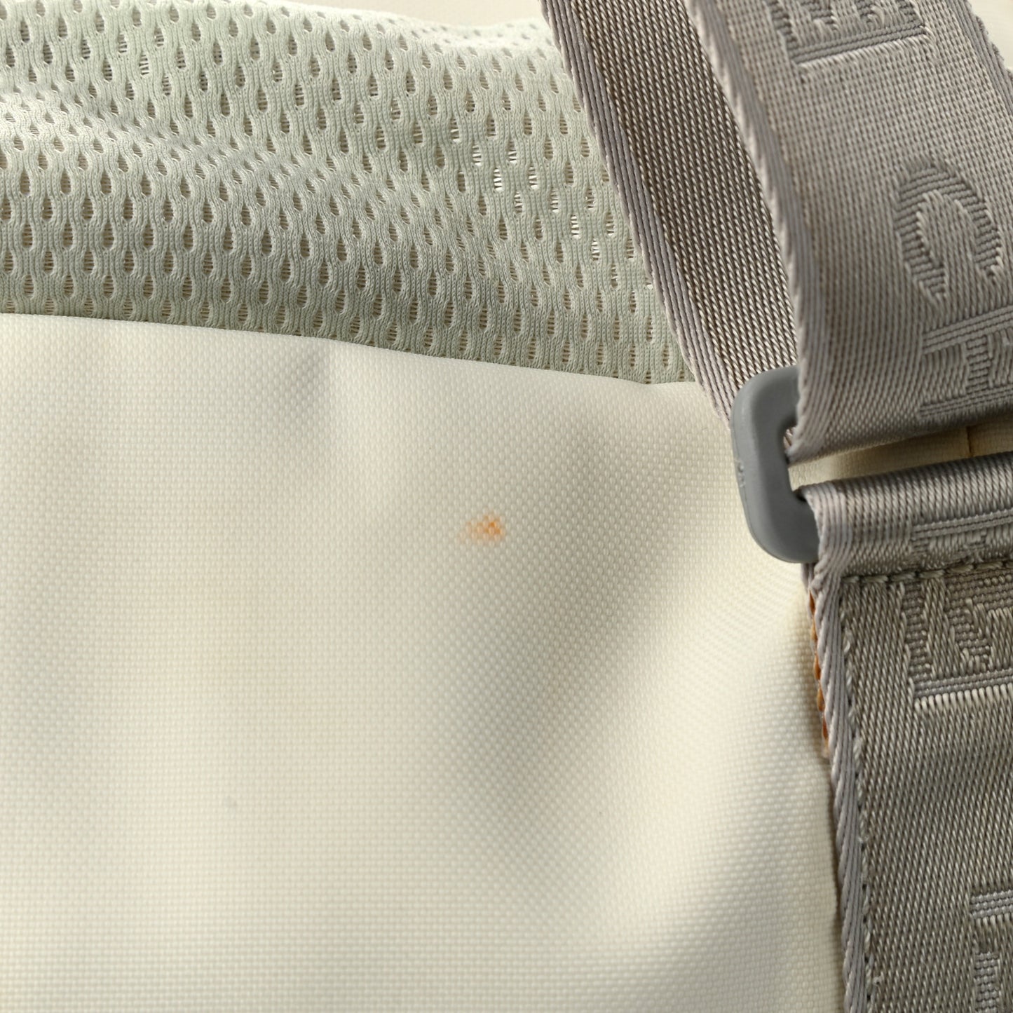 Nylon Mesh Camellia Duffle White Multicolor