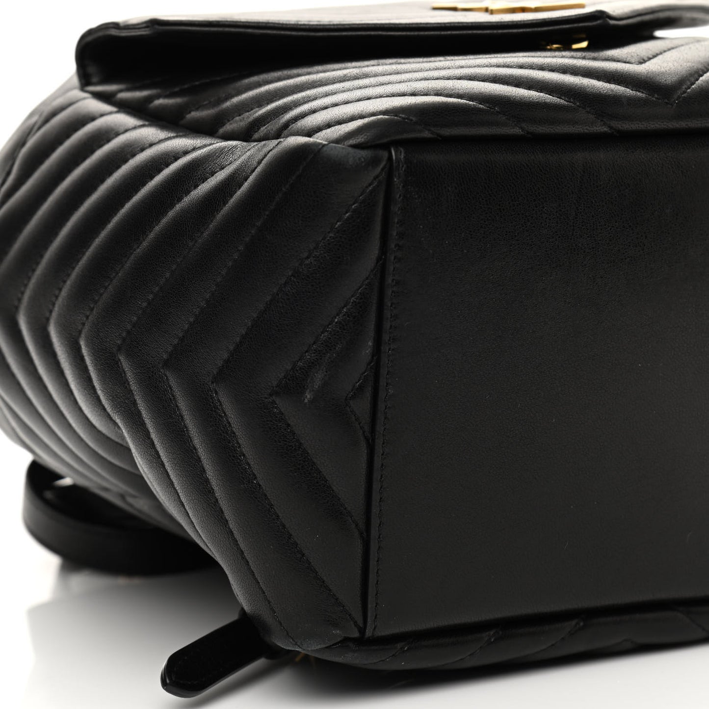 Lambskin Matelasse Monogram Joe Backpack Black