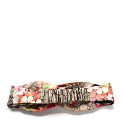 Gucci Silk Monogram Blooms Print Headband Antique Rose 2 of 4
