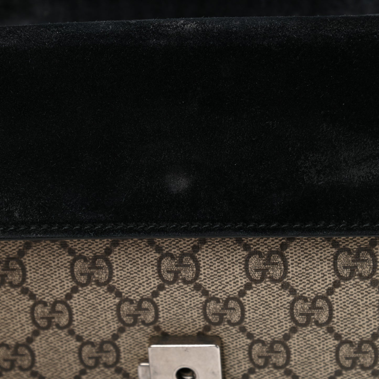 GG Supreme Monogram Mini Dionysus Shoulder Bag Black