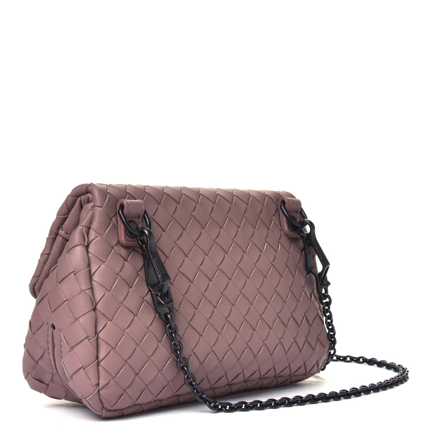 Nappa Intrecciato Mini Chain Messenger Violet