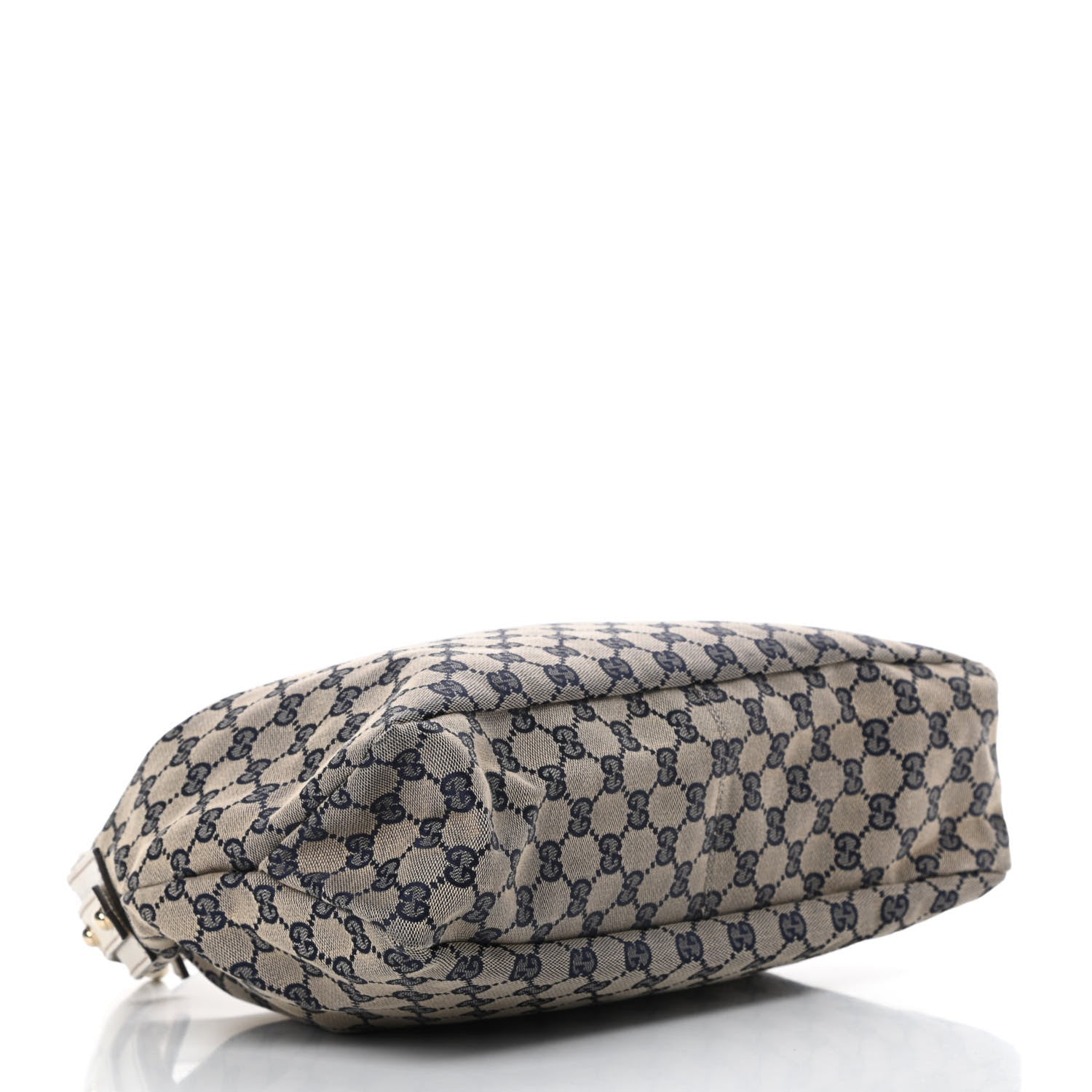 Gucci Monogram Medium Horsebit Chain Hobo Navy 4 of 11