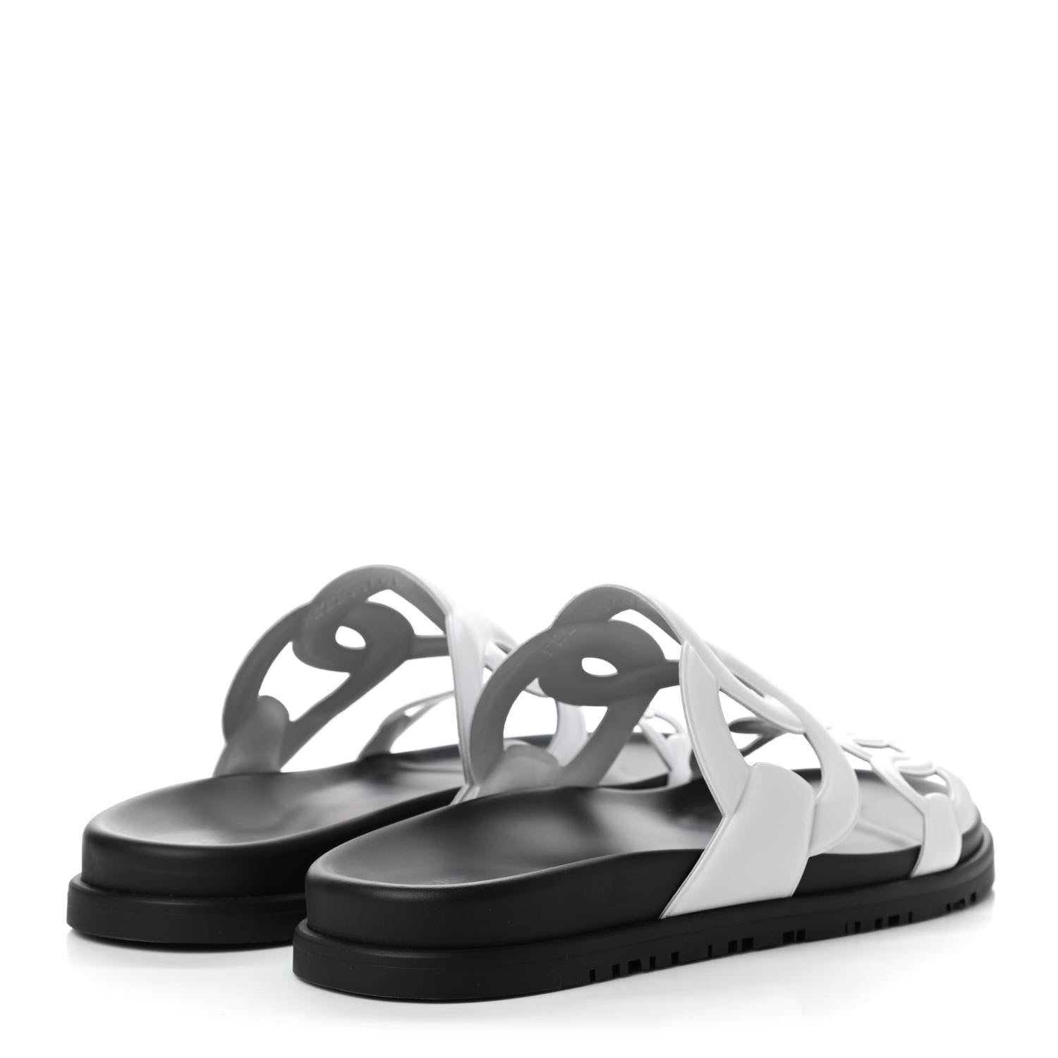 Hermes Nappa Extra Sandals 39 White 4 of 8