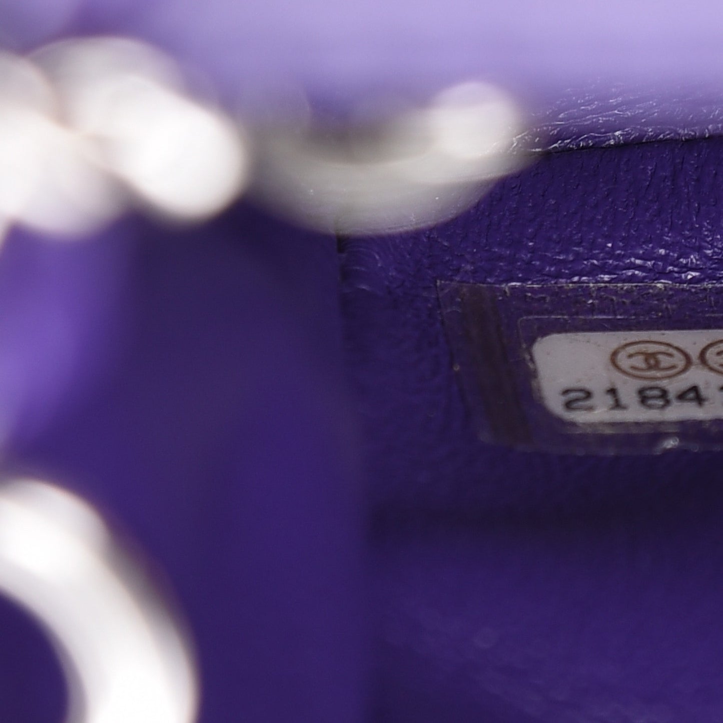 Patent Quilted Mini Rectangular Flap Purple