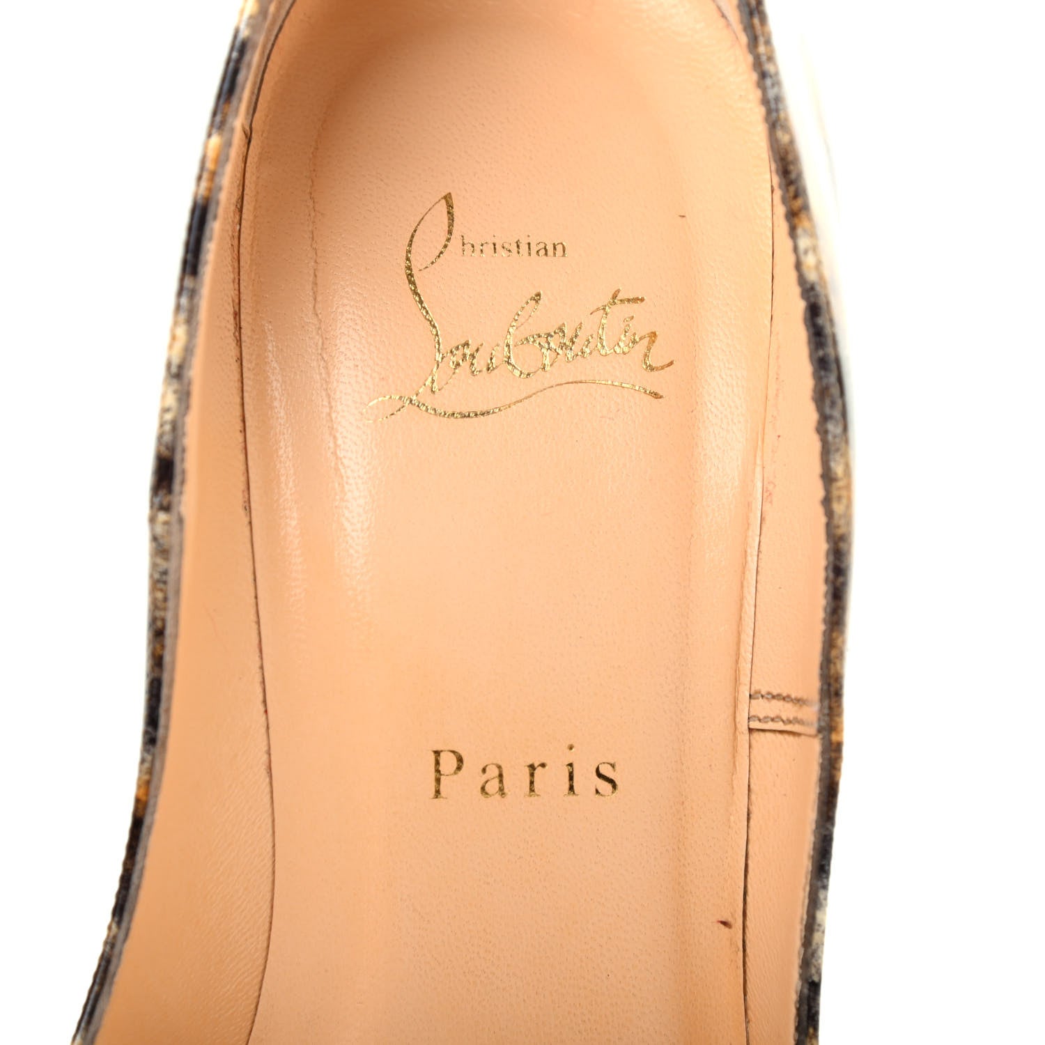 Christian Louboutin Patent Vernis Mouchete So Kate 120 Pumps 39.5 Black 7 of 10