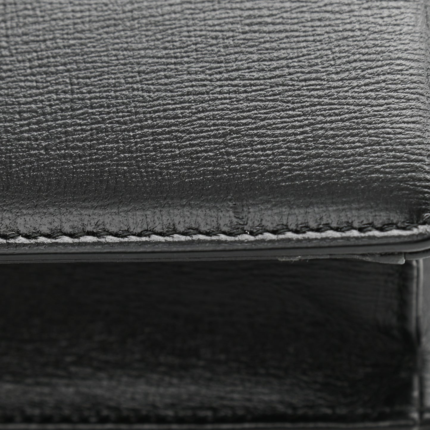 Textured Calfskin Small Torchon GG Ring Shoulder Bag Black