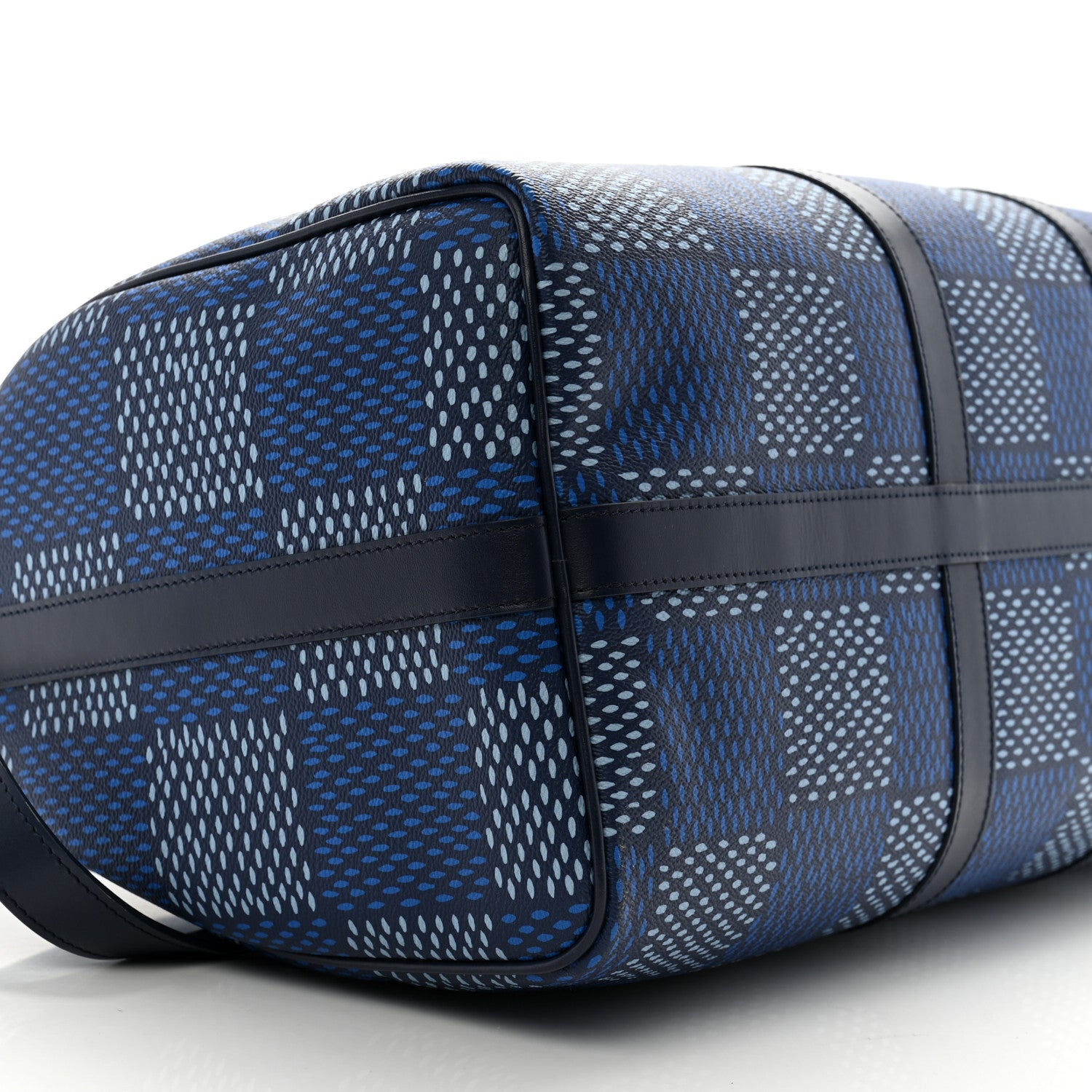 Louis Vuitton Damier Heritage Keepall Bandouliere 50 Blue 7 of 10