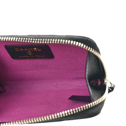 Chanel Caviar Quilted Zipped Key Holder Case Black 5 of 10