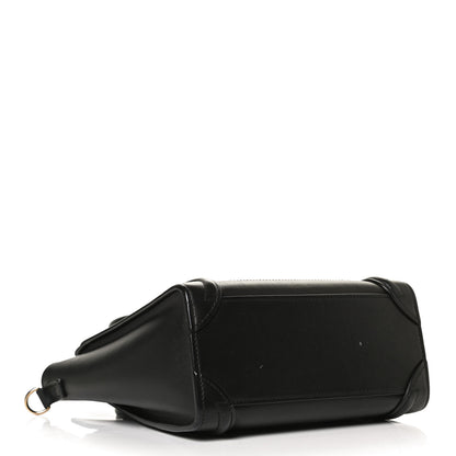 Celine Smooth Calfskin Nano Luggage Black 4 of 12