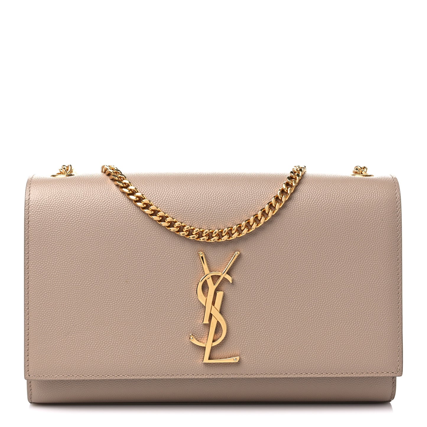 Grain De Poudre Medium Monogram Kate Satchel Dark Beige