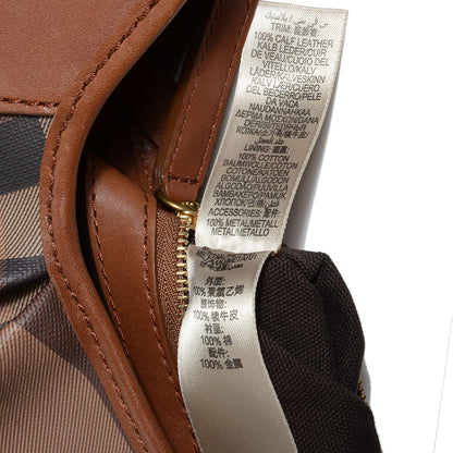 Burberry Smoked Check Brooklyn Hobo Tan 9 of 11