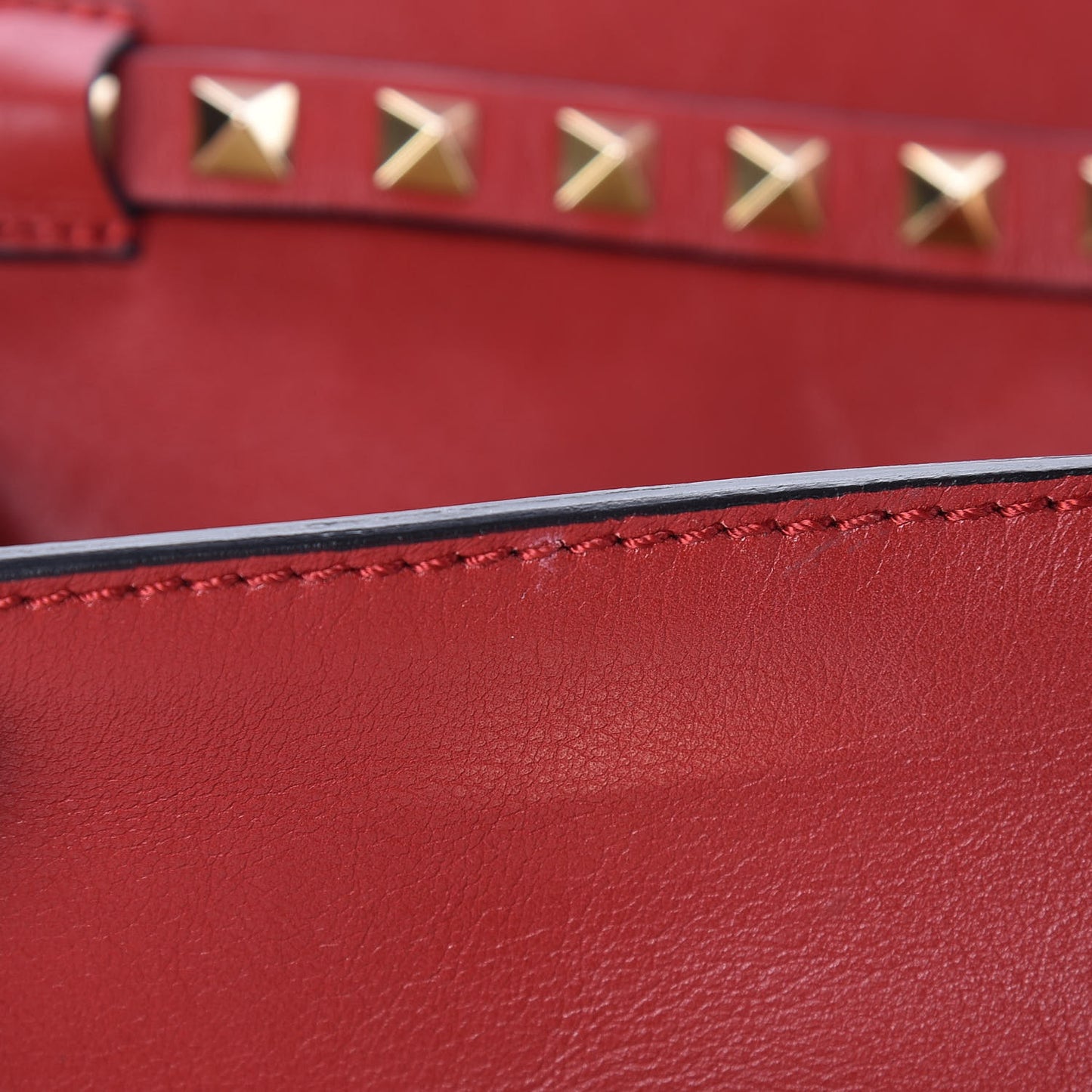 Vitello Mini Rockstud Flap Saddle Crossbody Bag Rosso Valentino