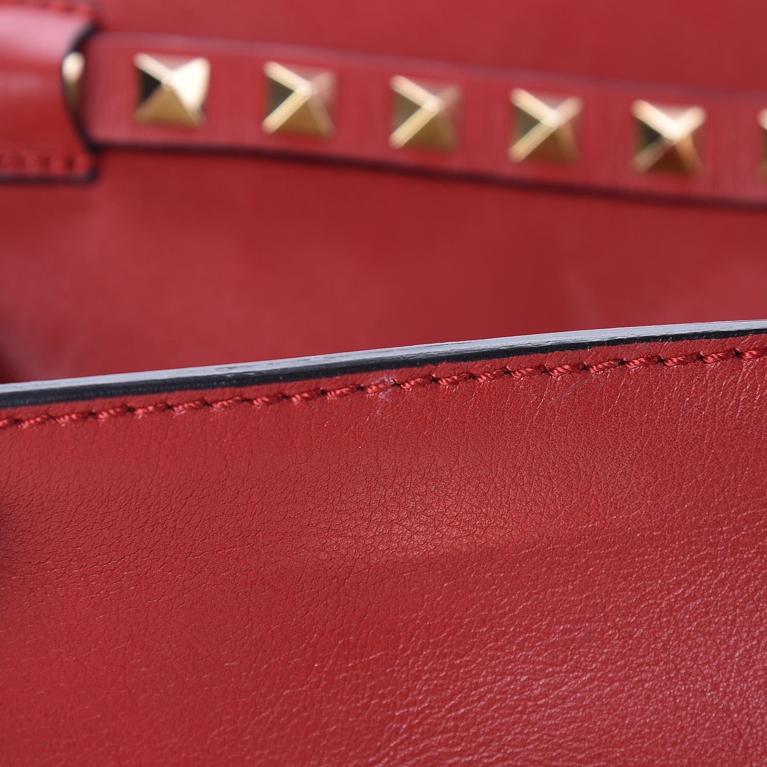 Valentino Garavani Vitello Mini Rockstud Flap Saddle Crossbody Bag Rosso Valentino 9 of 12