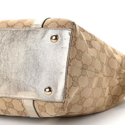 Gucci Monogram Medium Abbey Tote Gold 12 of 12