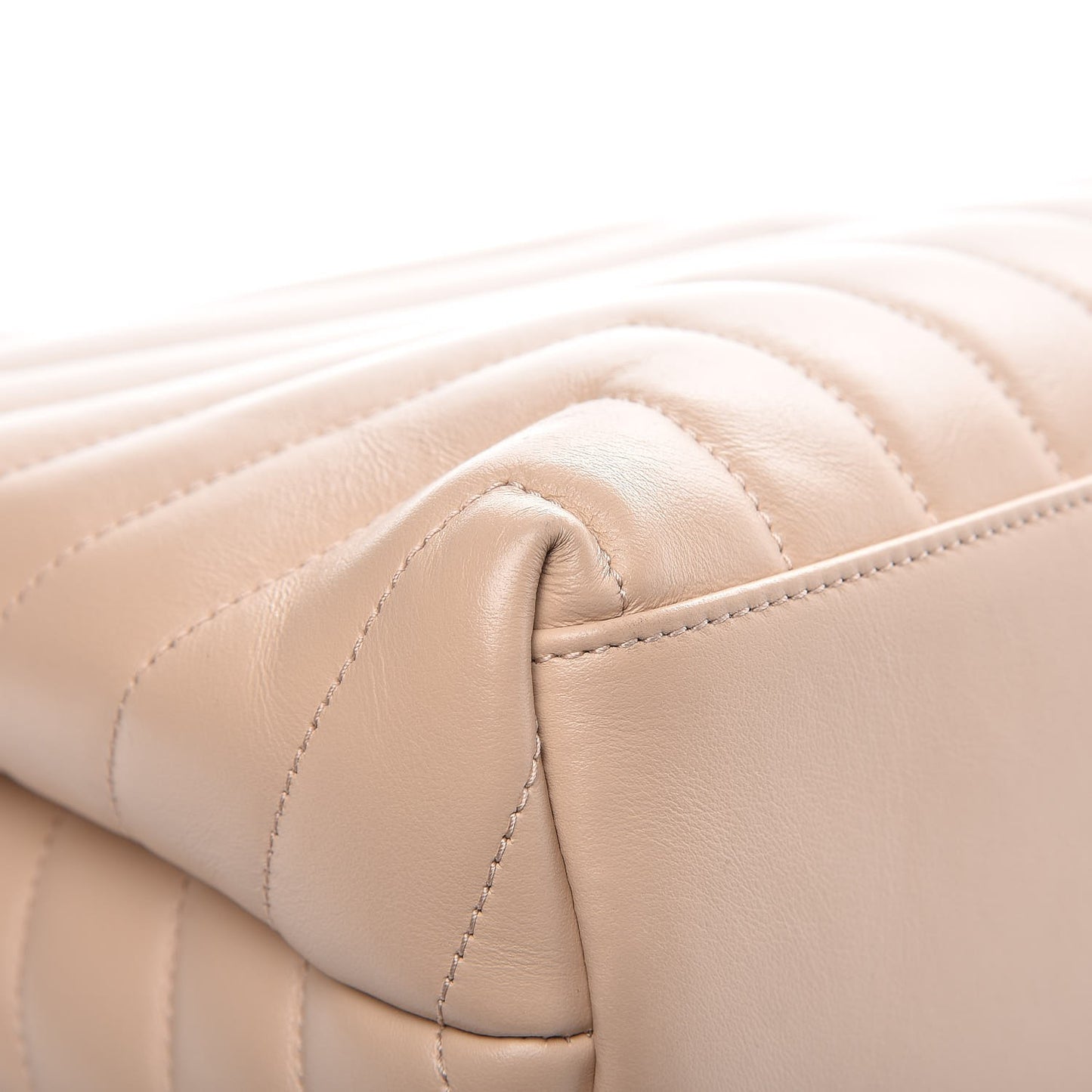 Calfskin Y Quilted Monogram Medium Loulou Chain Satchel Nude Powder