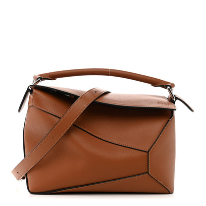 Loewe Calfskin Small Puzzle Edge Bag Tan 1 of 12