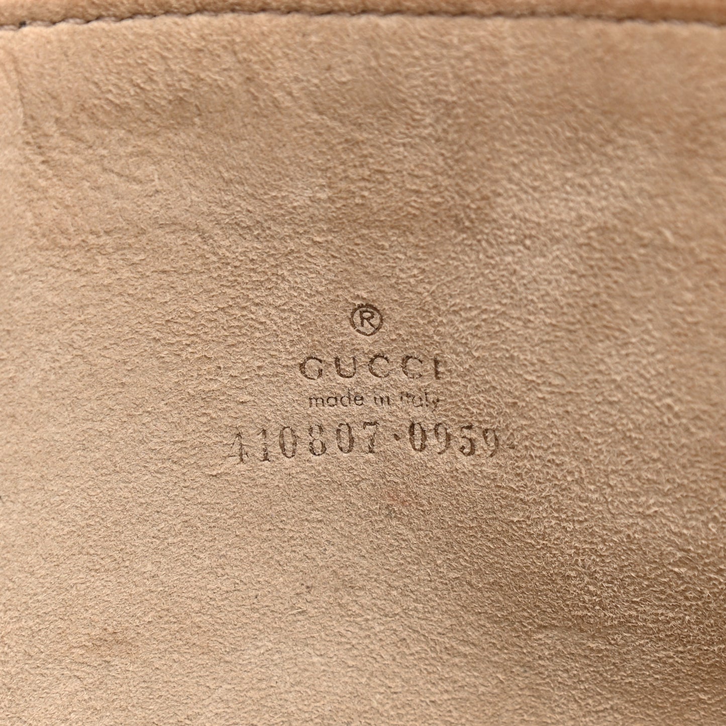 GG Supreme Monogram Blooms Suede Large Zip Pouch Beige Multicolor Dry Rose