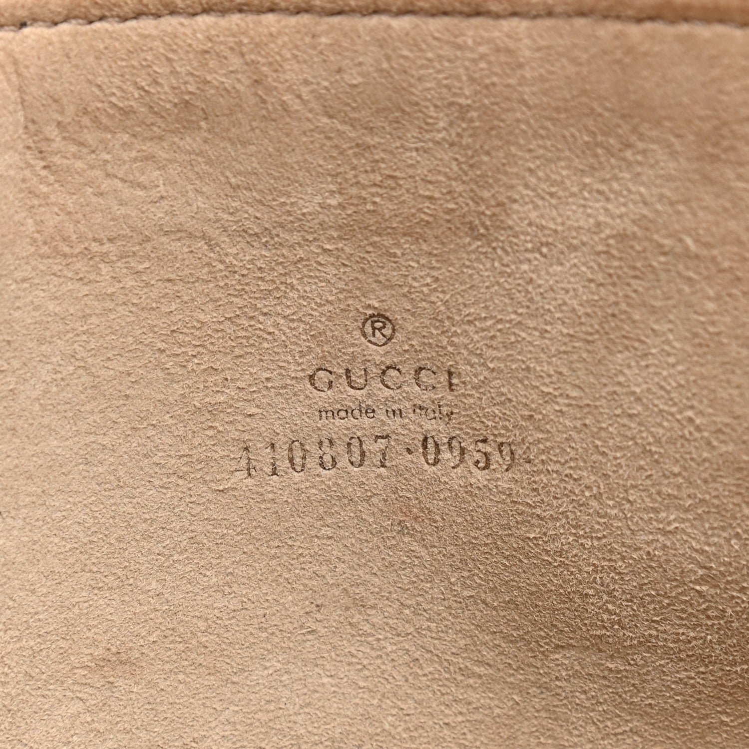 Gucci GG Supreme Monogram Blooms Suede Large Zip Pouch Beige Multicolor Dry Rose 6 of 8