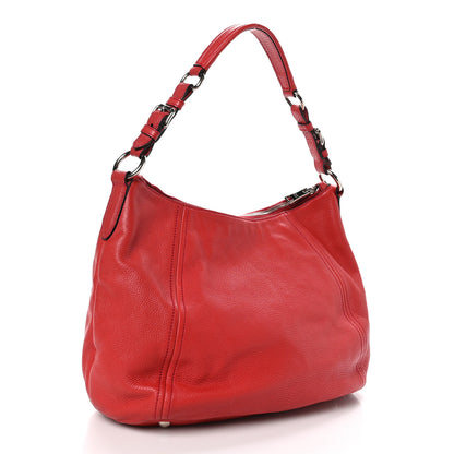 Prada Vitello Phenix Hobo Rosso 3 of 11