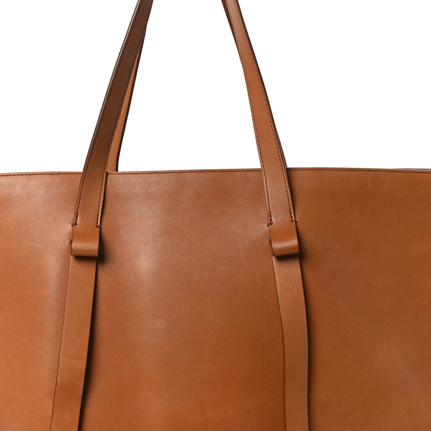 Saddle Calfskin EW Jasper Tote Cuir