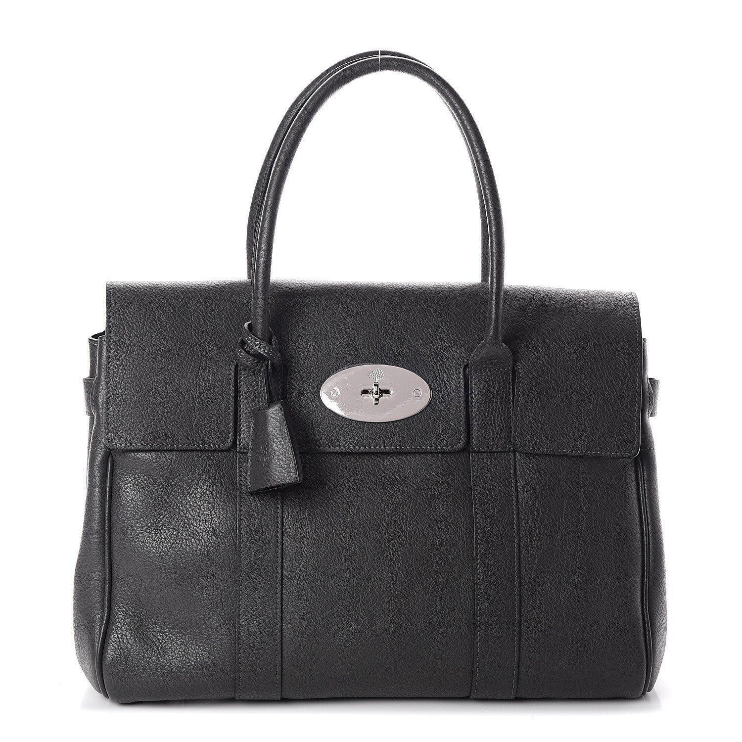 Mulberry Pebbled Calfskin Bayswater Graphite 1 of 7