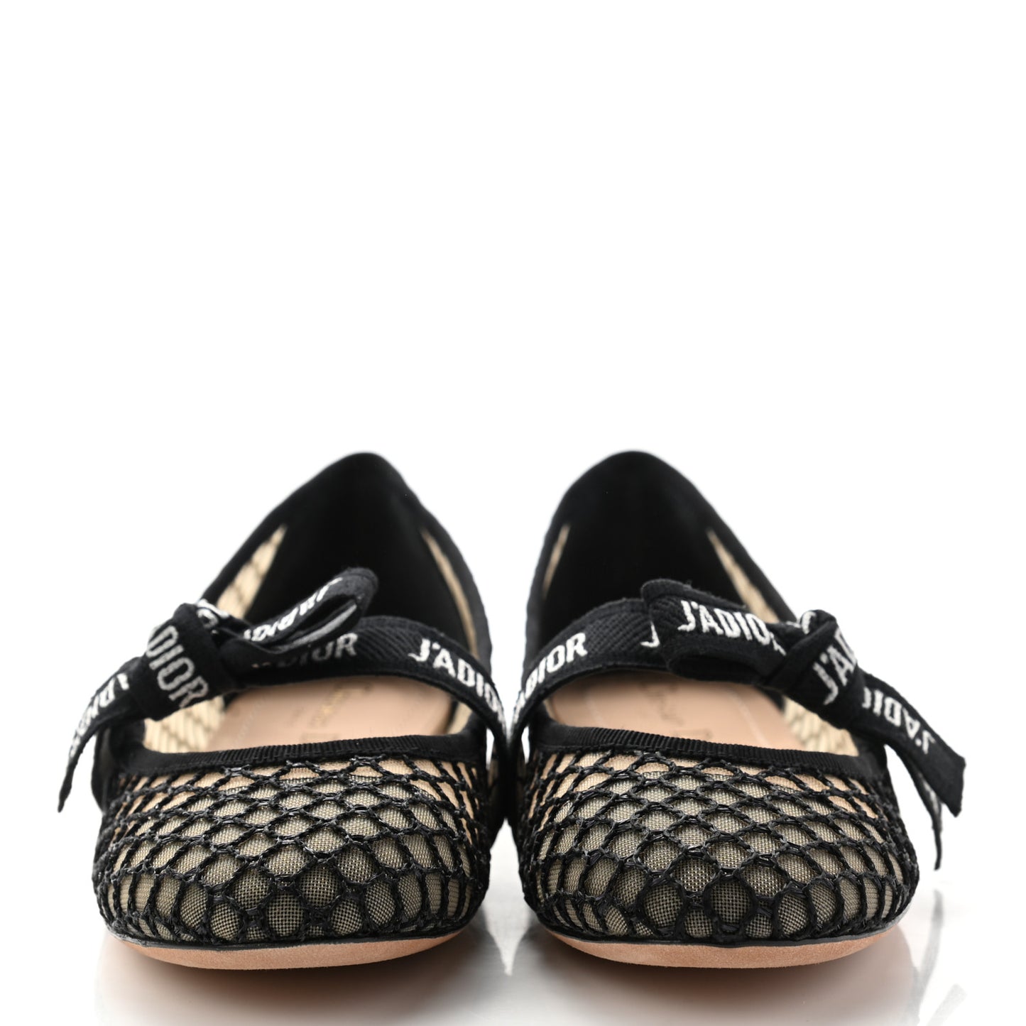 Resille Ribbon Miss J'Adior Ballet Flat 37 Black