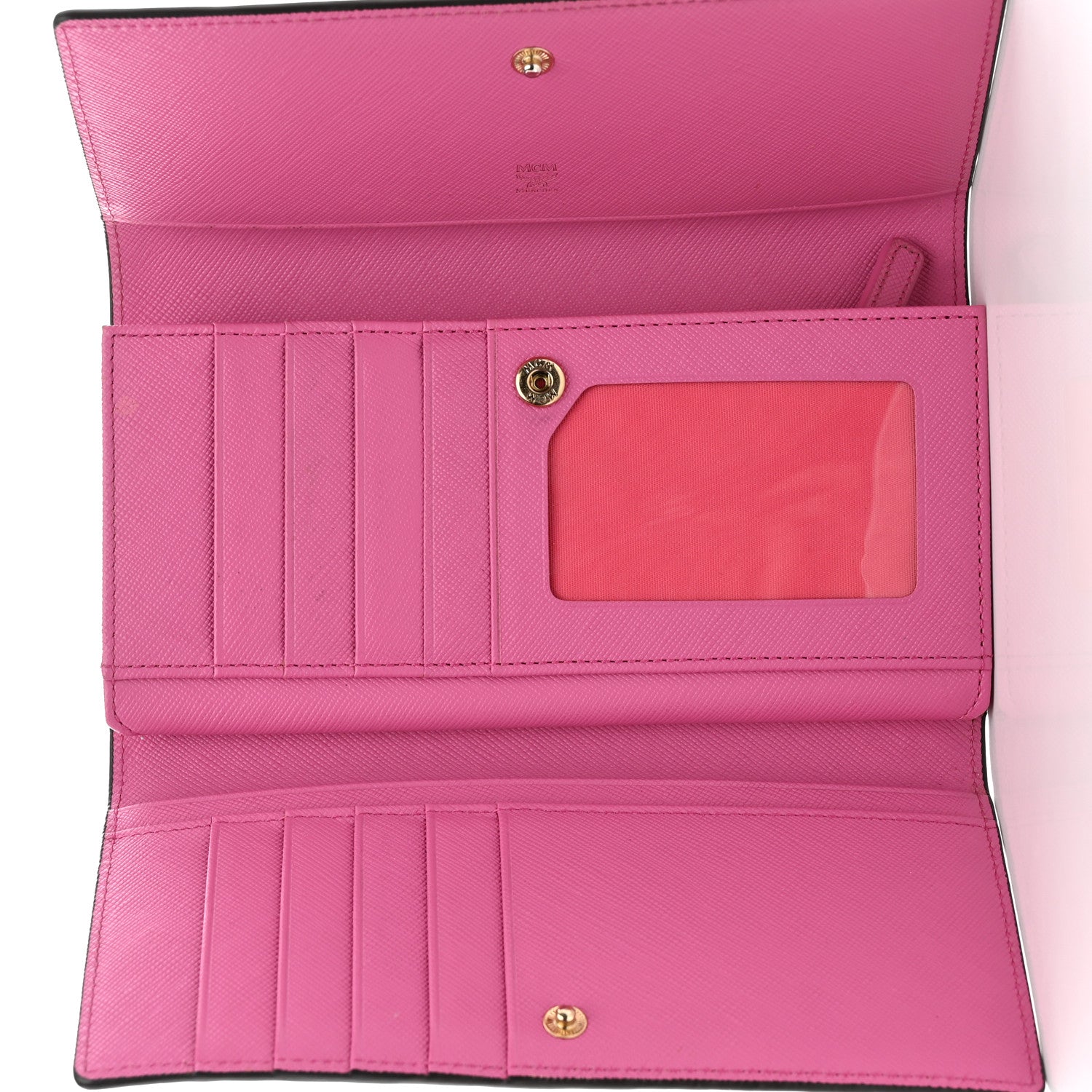 MCM Visetos Continental Flap Wallet Red 5 of 10