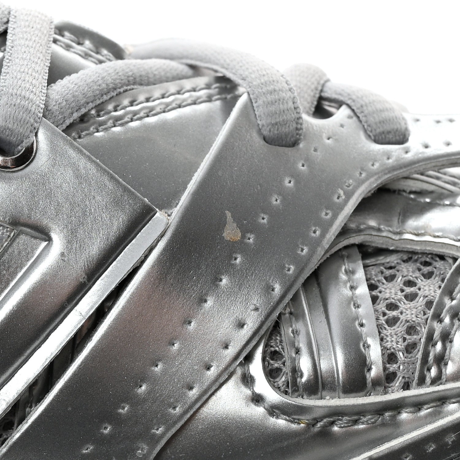 Balenciaga Mesh Nylon Mens Track Sneakers 40 Silver 11 of 13