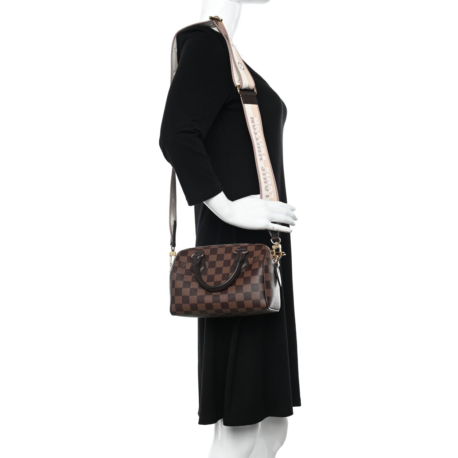 Louis Vuitton Damier Ebene Speedy Bandouliere 20 2 of 9