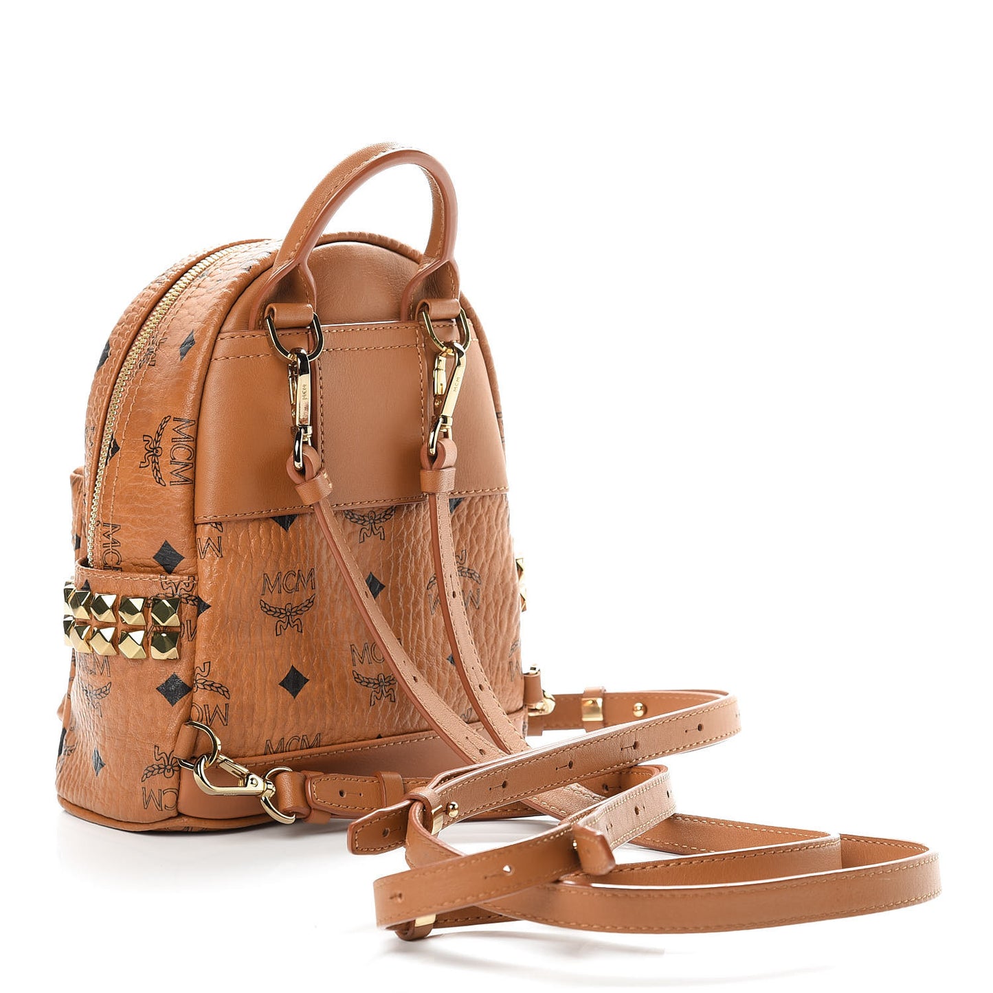 Visetos Side Stud X-Mini Stark Backpack Cognac