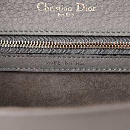 Christian Dior Grained Calfskin Medium Diorama Flap Bag Gris 7 of 10